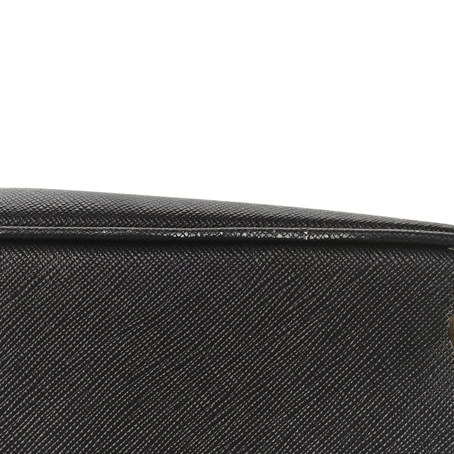 Prada Saffiano Vernice Medium Double Zip Tote Black 9 of 12