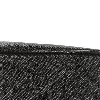 Prada Saffiano Vernice Medium Double Zip Tote Black 9 of 12
