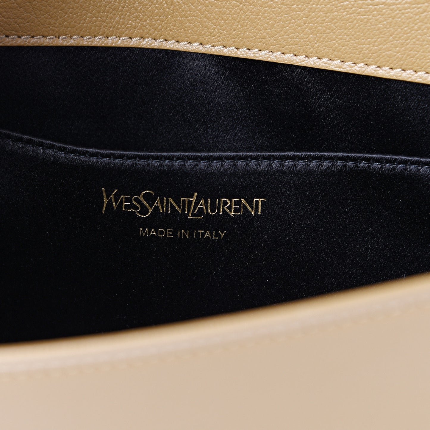 Calfskin Monogram Large Belle De Jour Clutch Beige