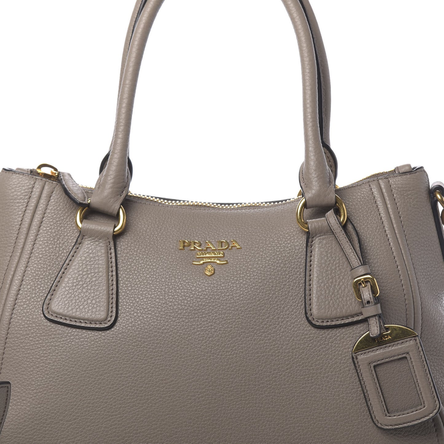 Vitello Phenix Shoulder Bag Argilla
