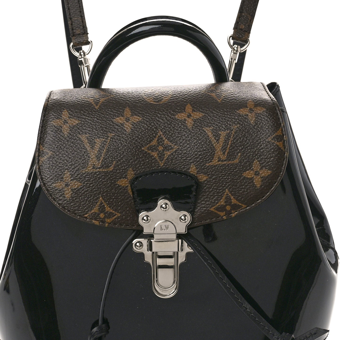 Patent Monogram Hot Springs Backpack Black