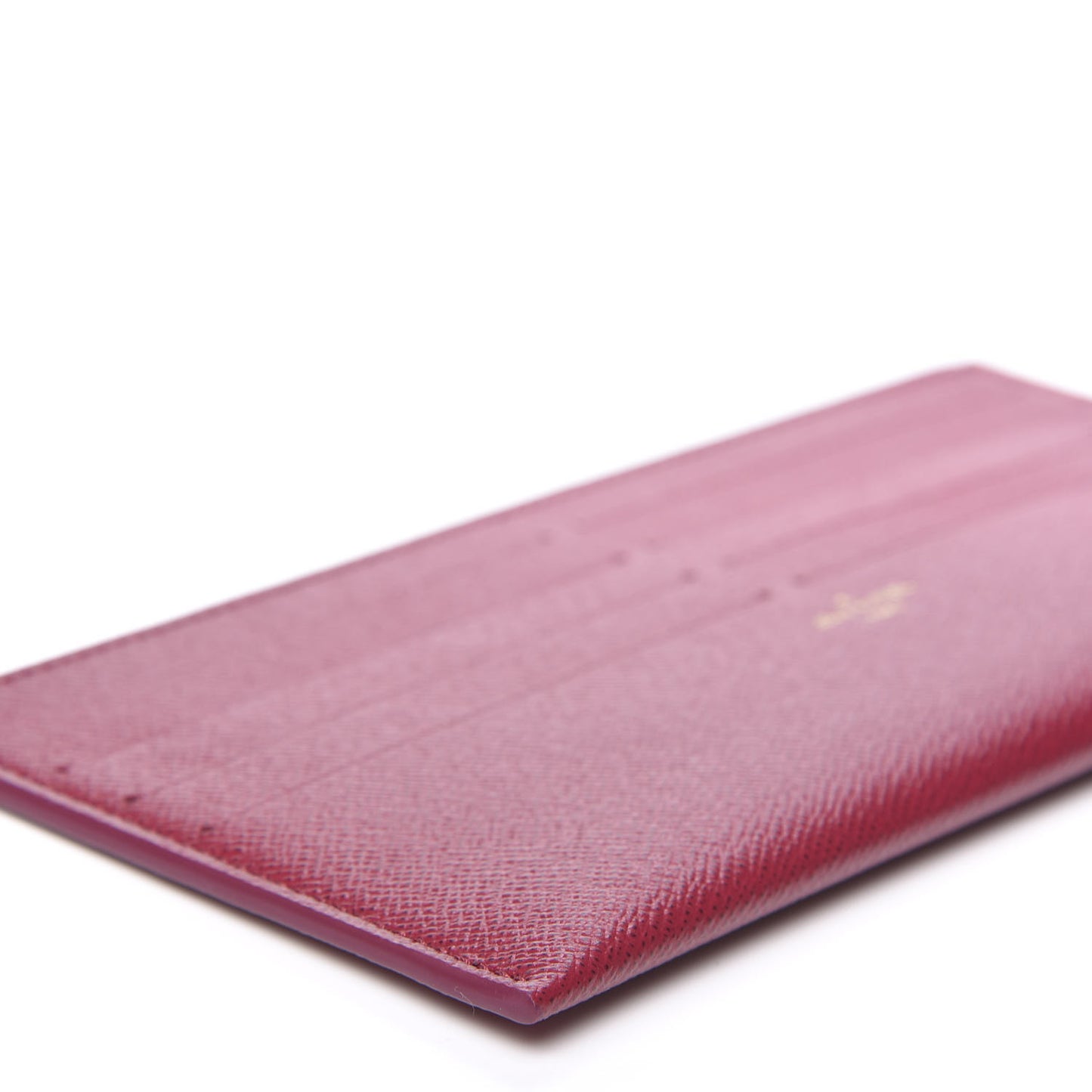 Calfskin Felicie Card Holder Insert Fuchsia
