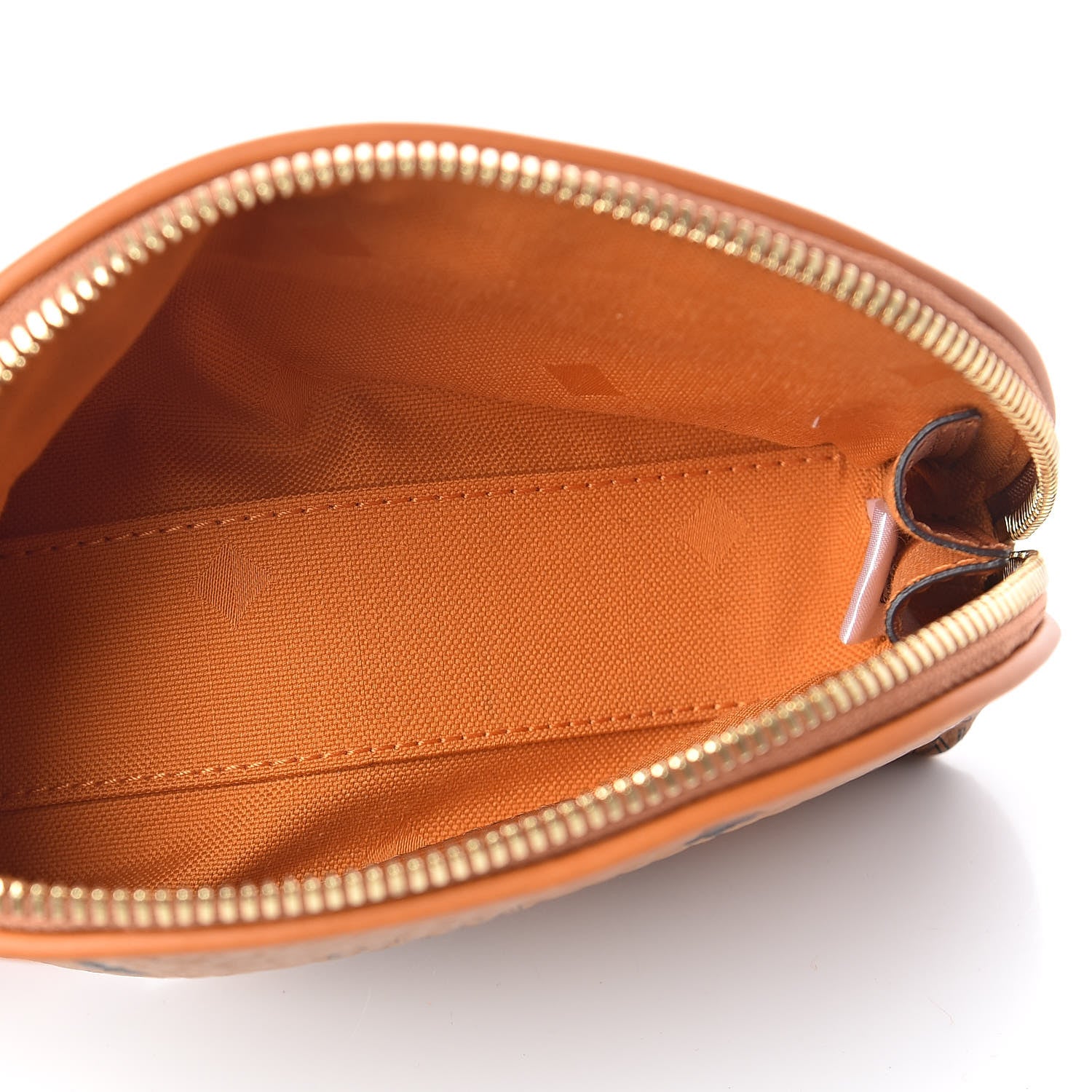 MCM Visetos Heritage Medium Cosmetic Pouch Cognac 5 of 8