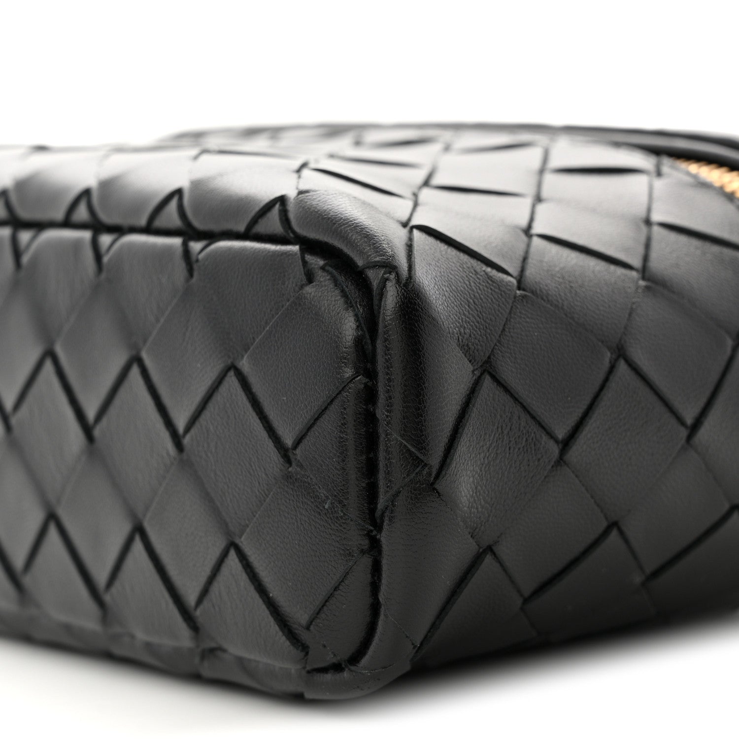 Bottega Veneta Calfskin Intrecciato Bang Bang Vanity Case Black 19 of 21
