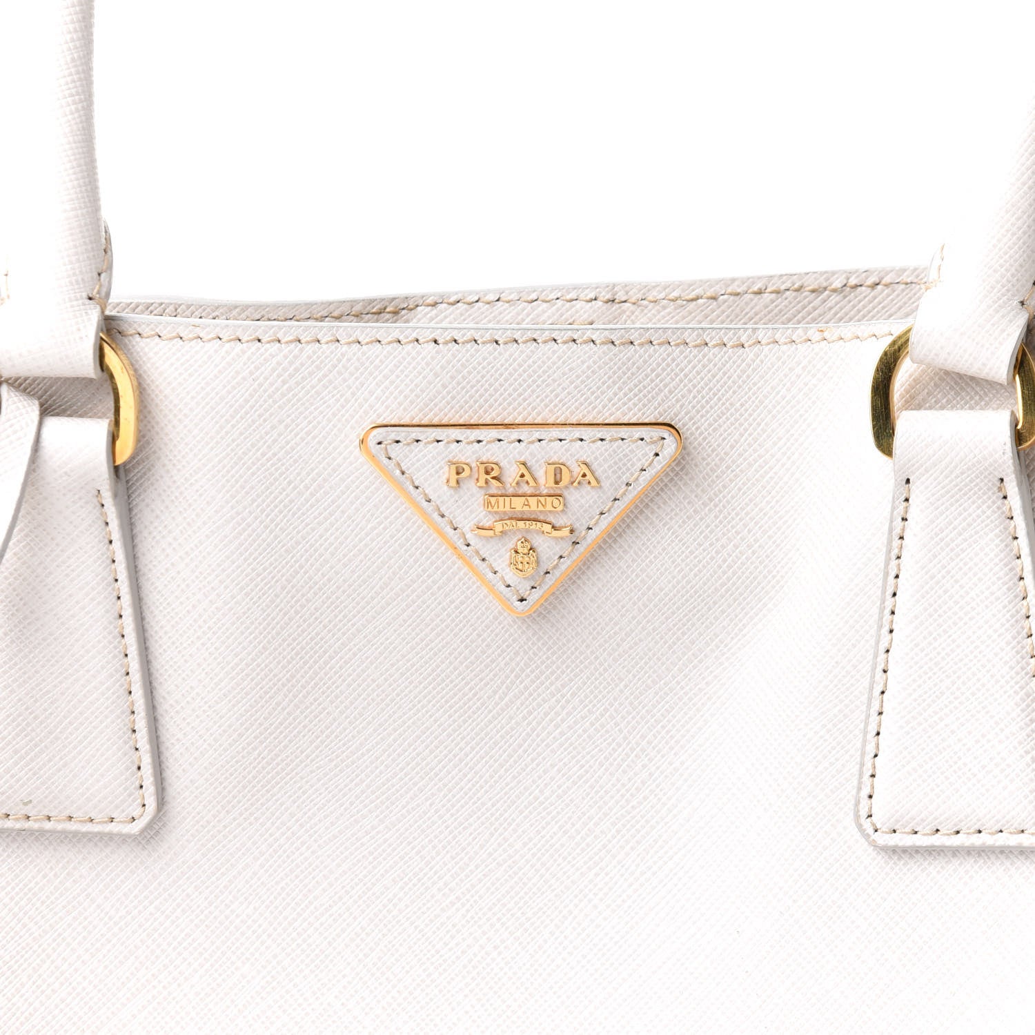 Prada Saffiano Lux Medium Tote Talco 8 of 19