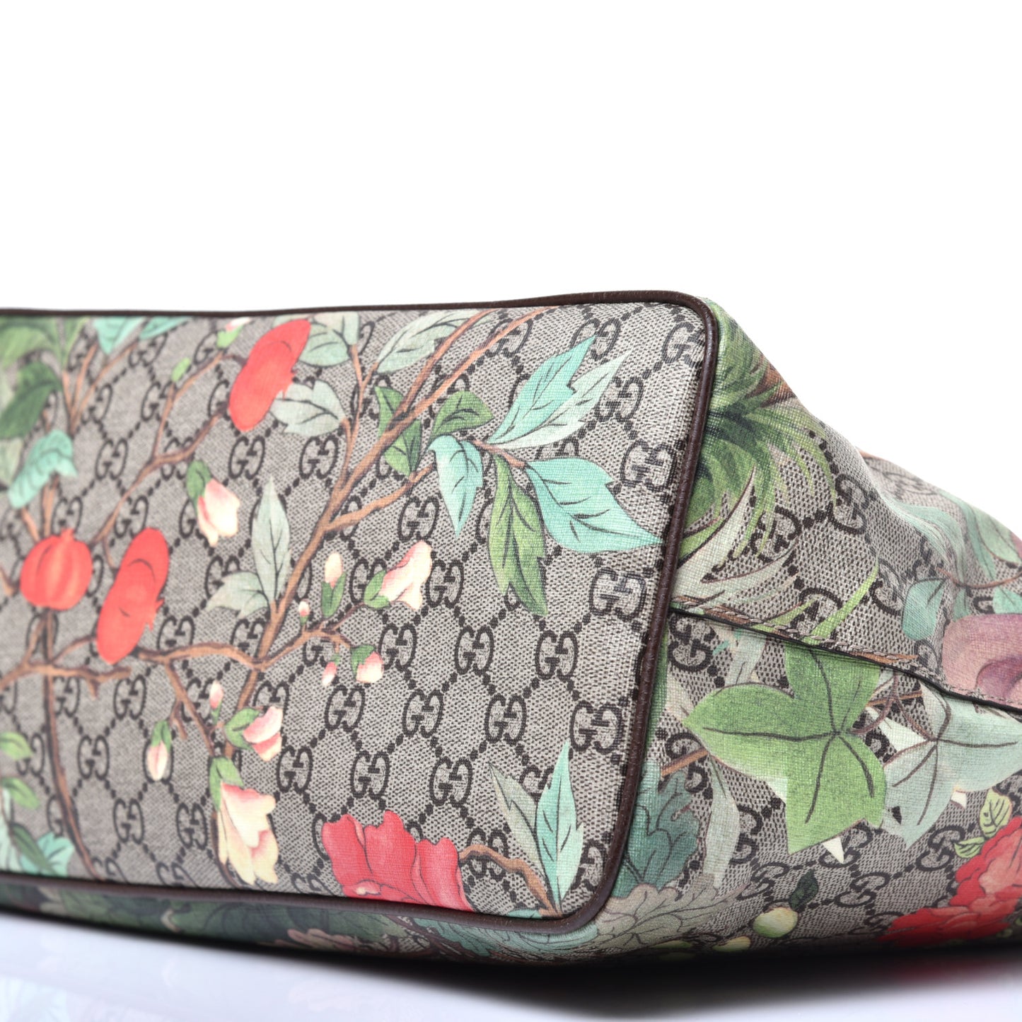 Soft GG Supreme Monogram Tian Medium Crossbody Tote Beige Multicolor New Acero