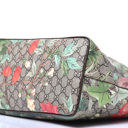 Gucci Soft GG Supreme Monogram Tian Medium Crossbody Tote Beige Multicolor New Acero 9 of 9