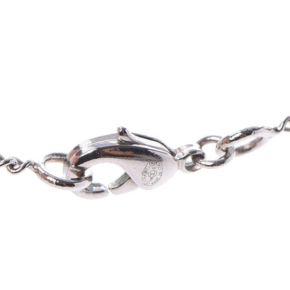 Chanel Crystal CC Camellia Necklace Silver 5 of 6