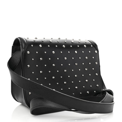 Alexander McQueen Calfskin Studded Small Padlock Crossbody Bag Black 2 of 10