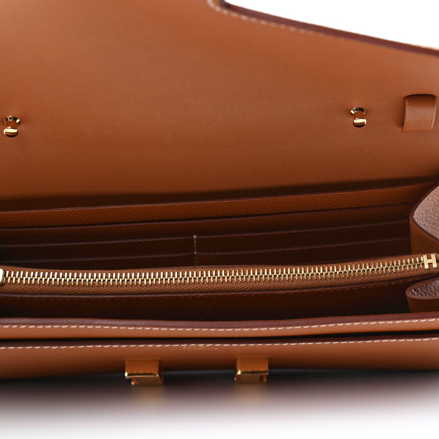 Hermes Epsom Constance Long Wallet To Go Gold 4 of 4