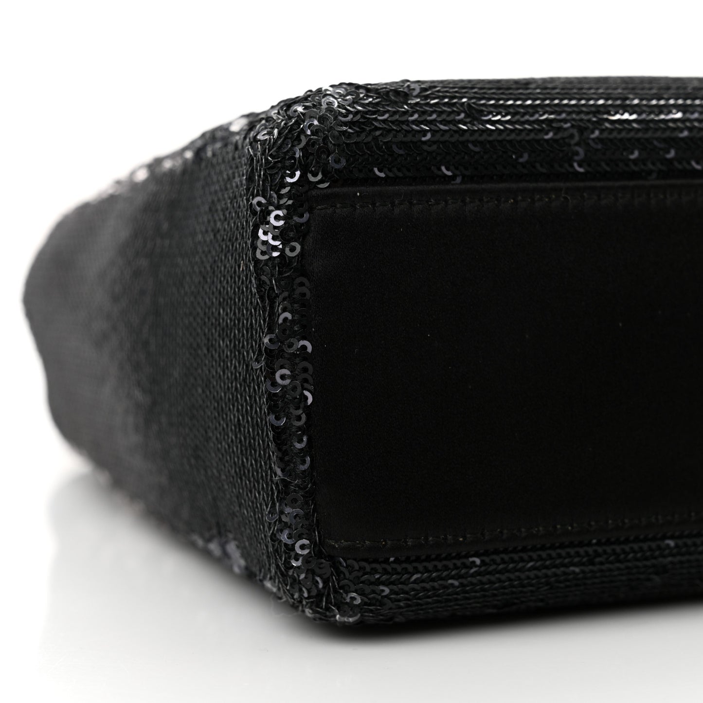 Satin Sequin Gradient Mini Lady Dior Black Silver