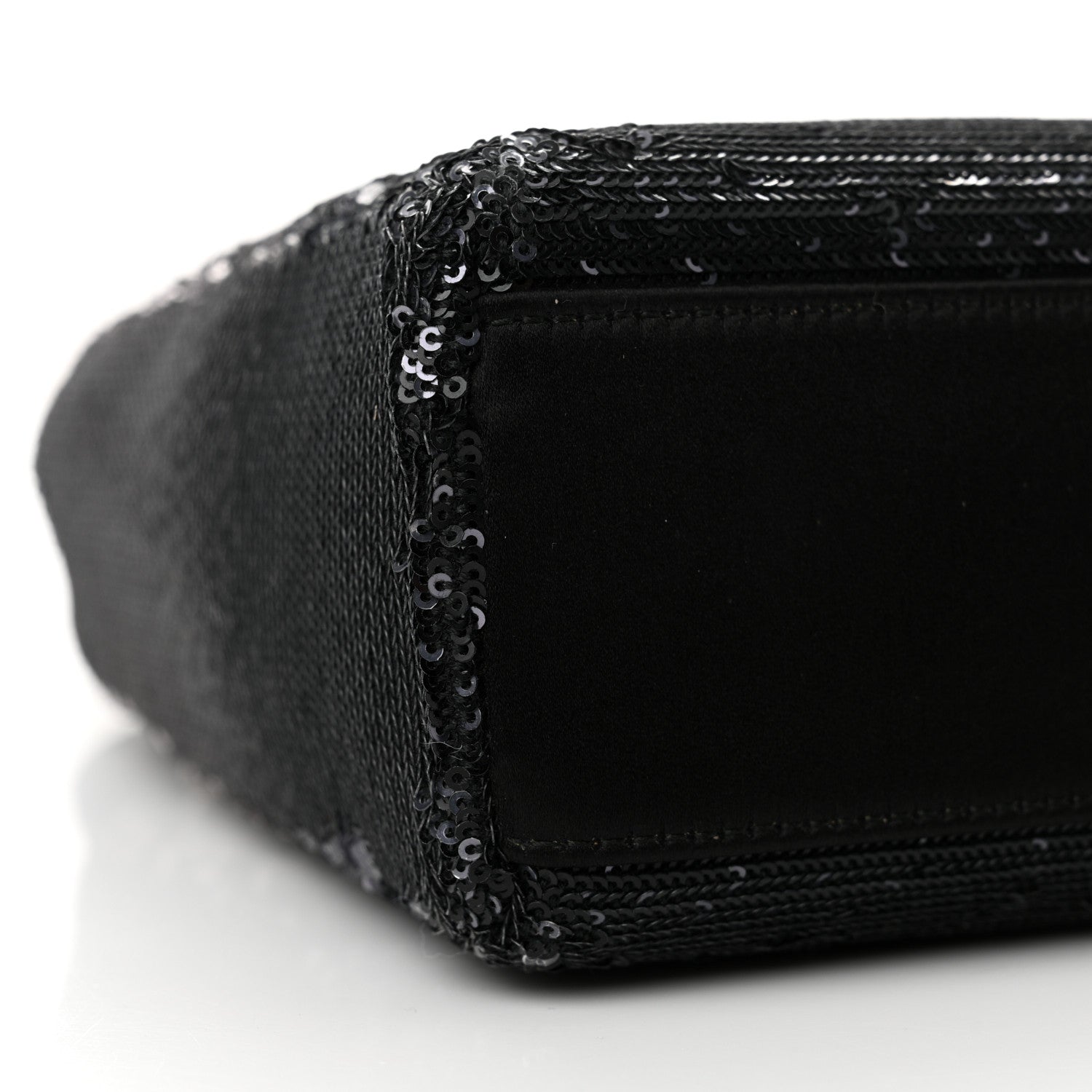 Christian Dior Satin Sequin Gradient Mini Lady Dior Black Silver 8 of 12