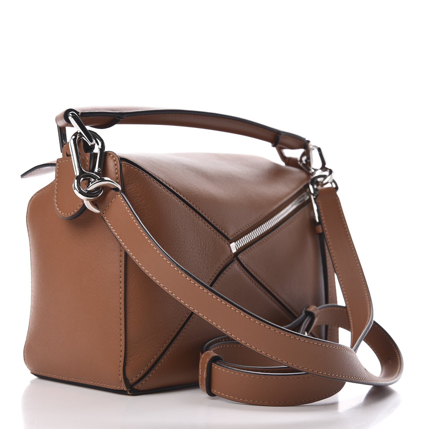 Loewe Calfskin Small Puzzle Bag Tan 3 of 8