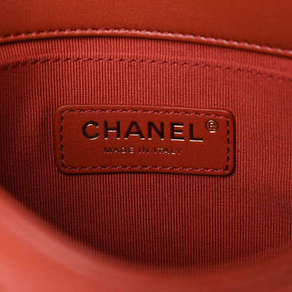 Chanel Calfskin Quilted Small Framing Chain Bag Brown 6 of 9