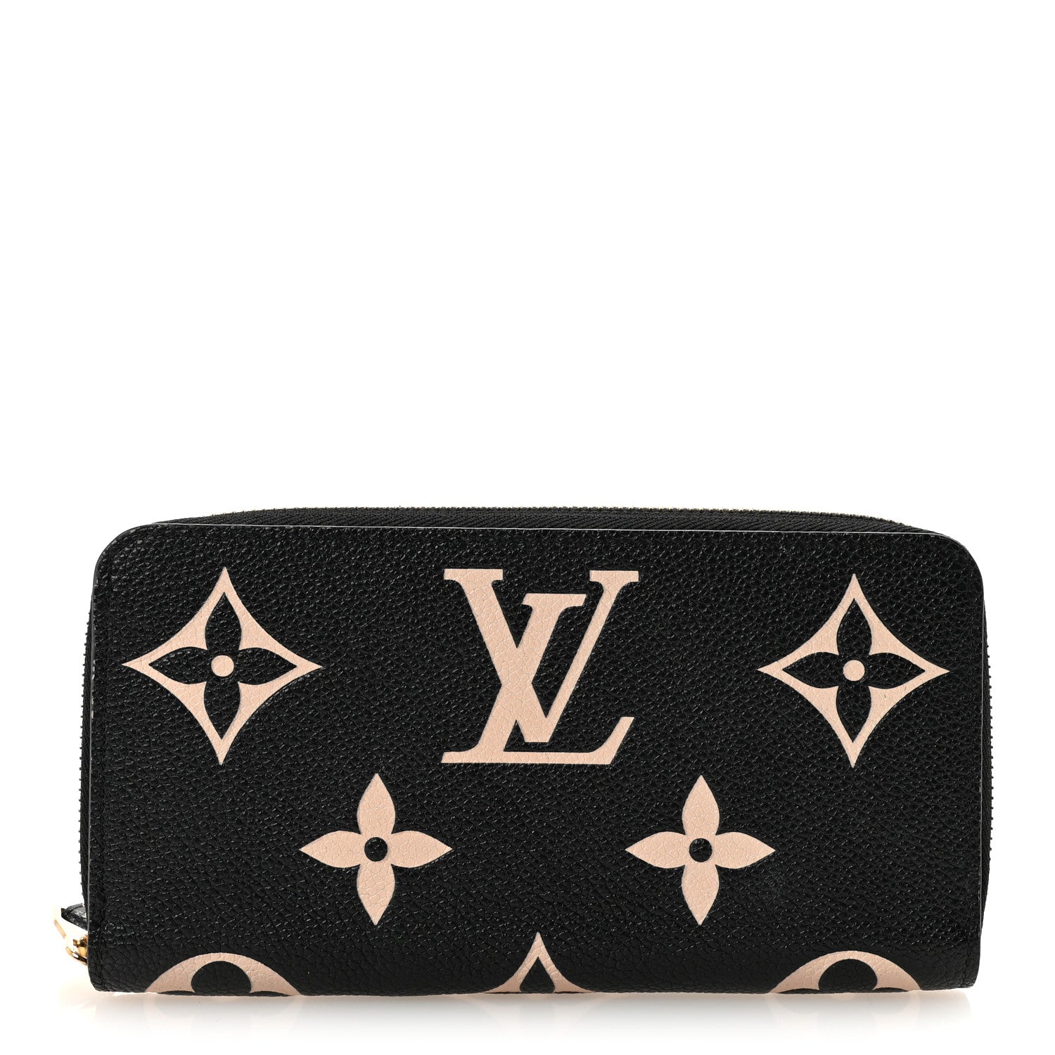 Louis Vuitton Empreinte Monogram Giant Zippy Wallet Black Beige 1 of 7