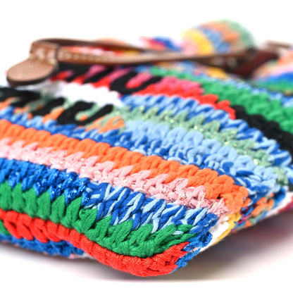 Miu Miu Fabric Crochet Drawstring Pouch Multicolor 10 of 10