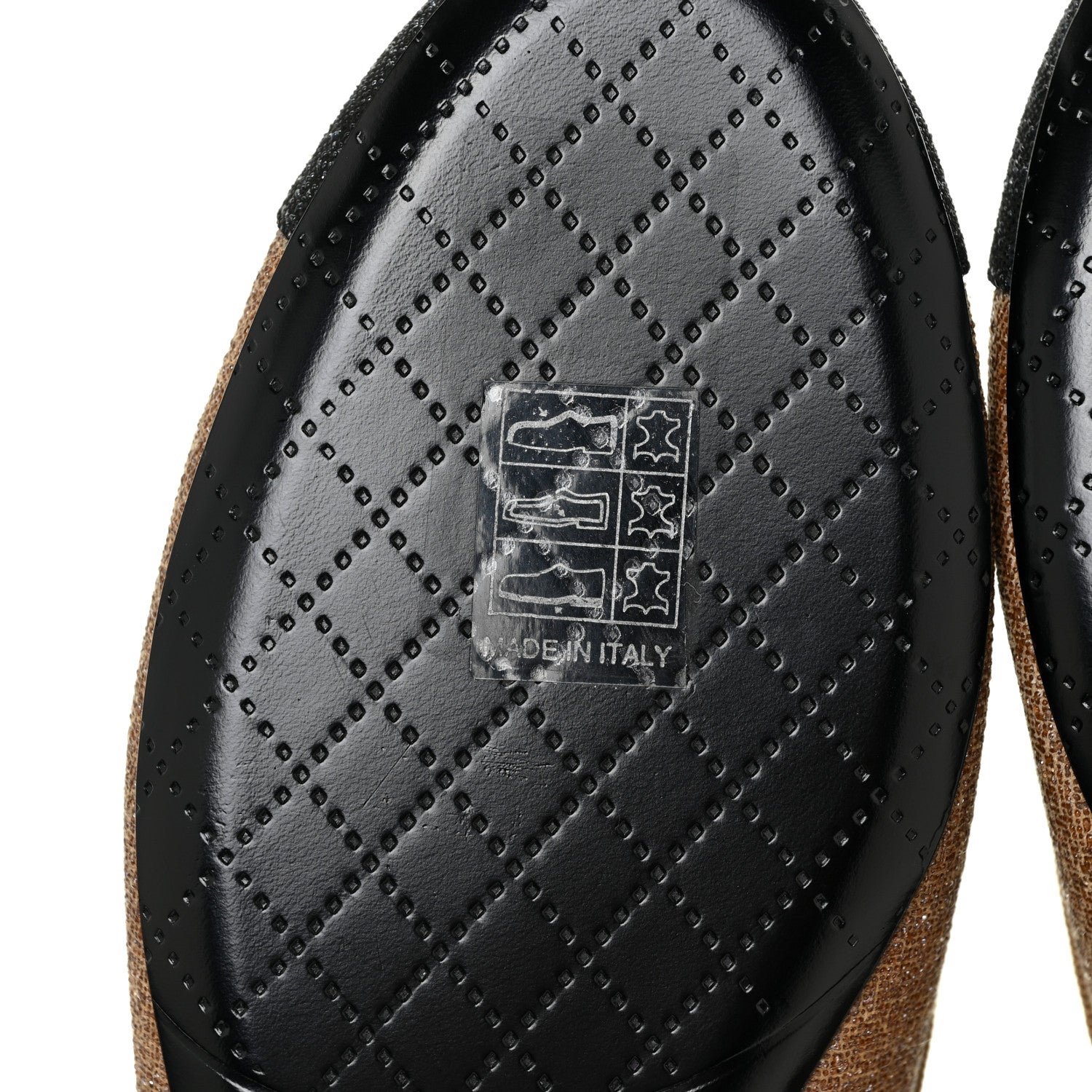 Chanel Iridescent Fabric Cap Toe Ballerina Flats 37 Brown Black 7 of 11