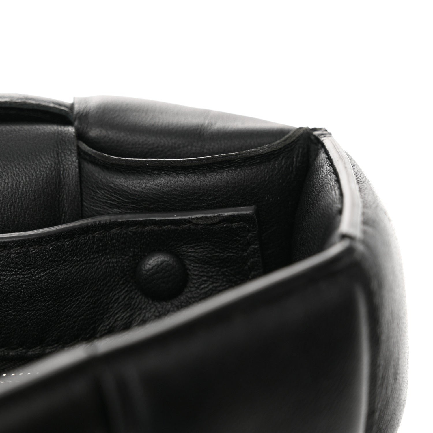 Bottega Veneta Lambskin Maxi Intreccio Padded Chain Cassette Crossbody Bag Black 13 of 13