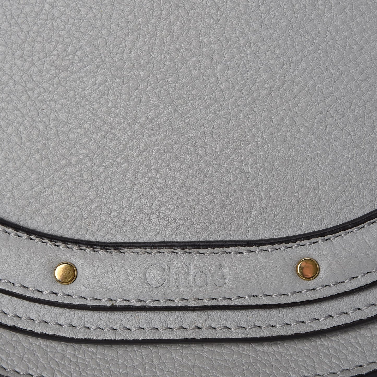 Calfskin Small Nile Bracelet Minaudiere Bag Airy Grey
