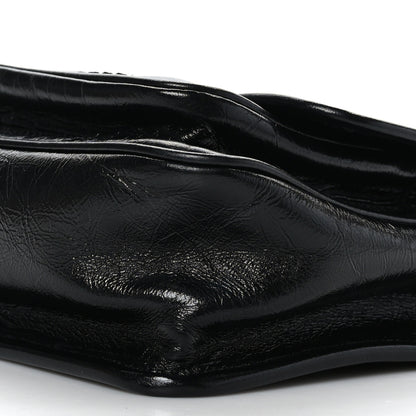 Saint Laurent Crinkled Lambskin Matelasse Monogram Baby Niki Chain Satchel Black 9 of 9