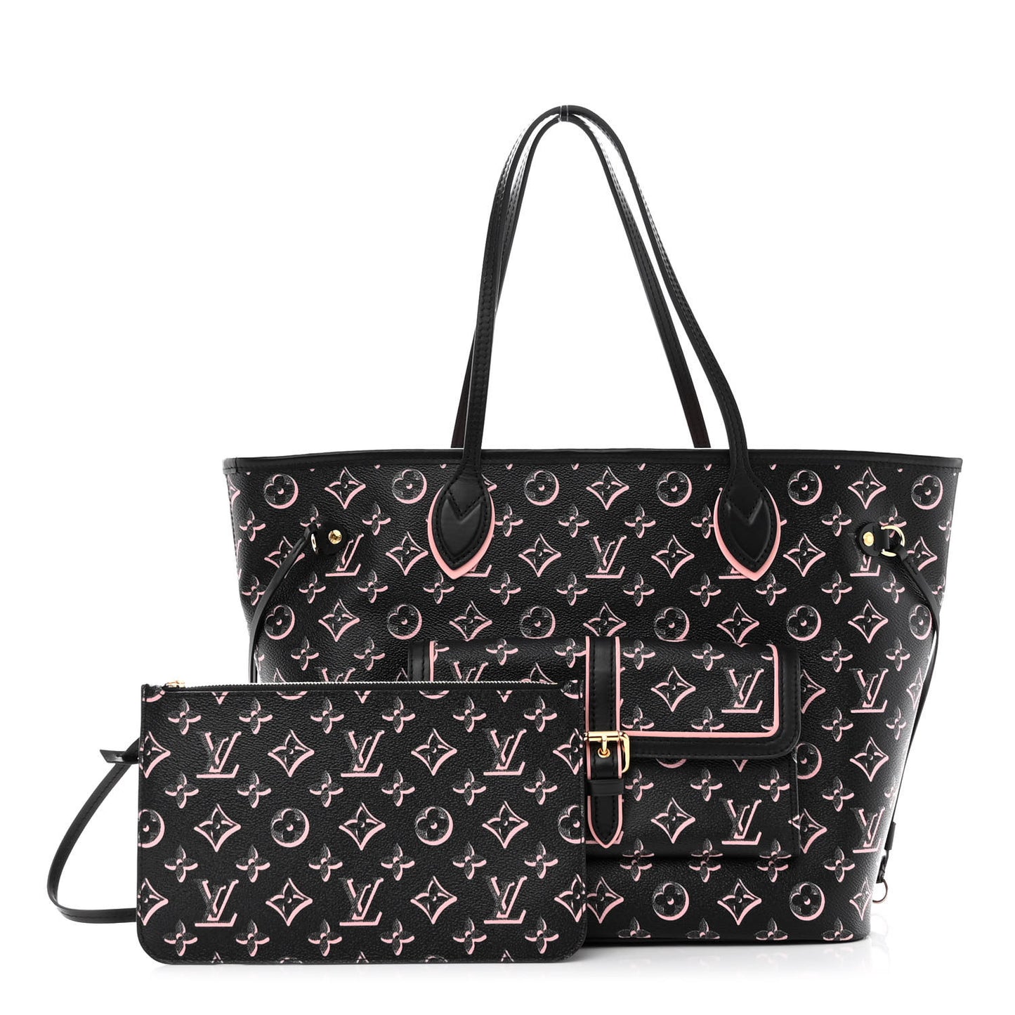 Monogram Fall For You Neverfull MM Black