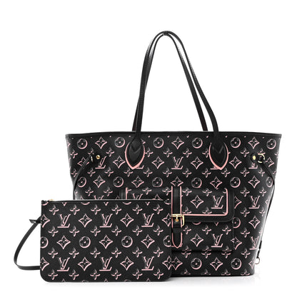 Louis Vuitton Monogram Fall For You Neverfull MM Black 1 of 10