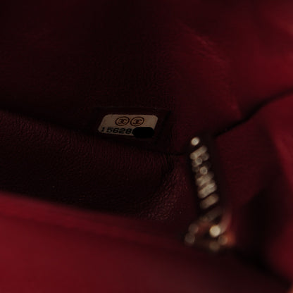 Chanel Caviar Quilted Mini Rectangular Flap Dark Red 7 of 9