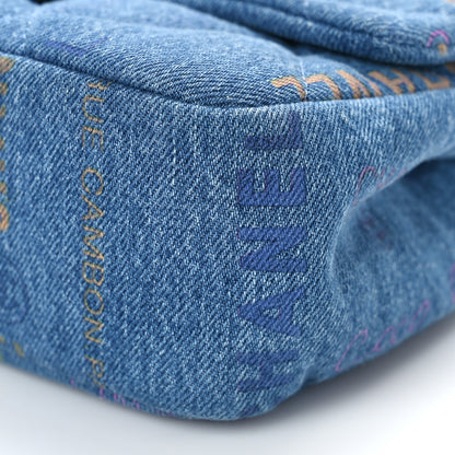 Chanel Denim Quilted Mini Denim Mood Rectangular Flap Blue Multicolor 9 of 9