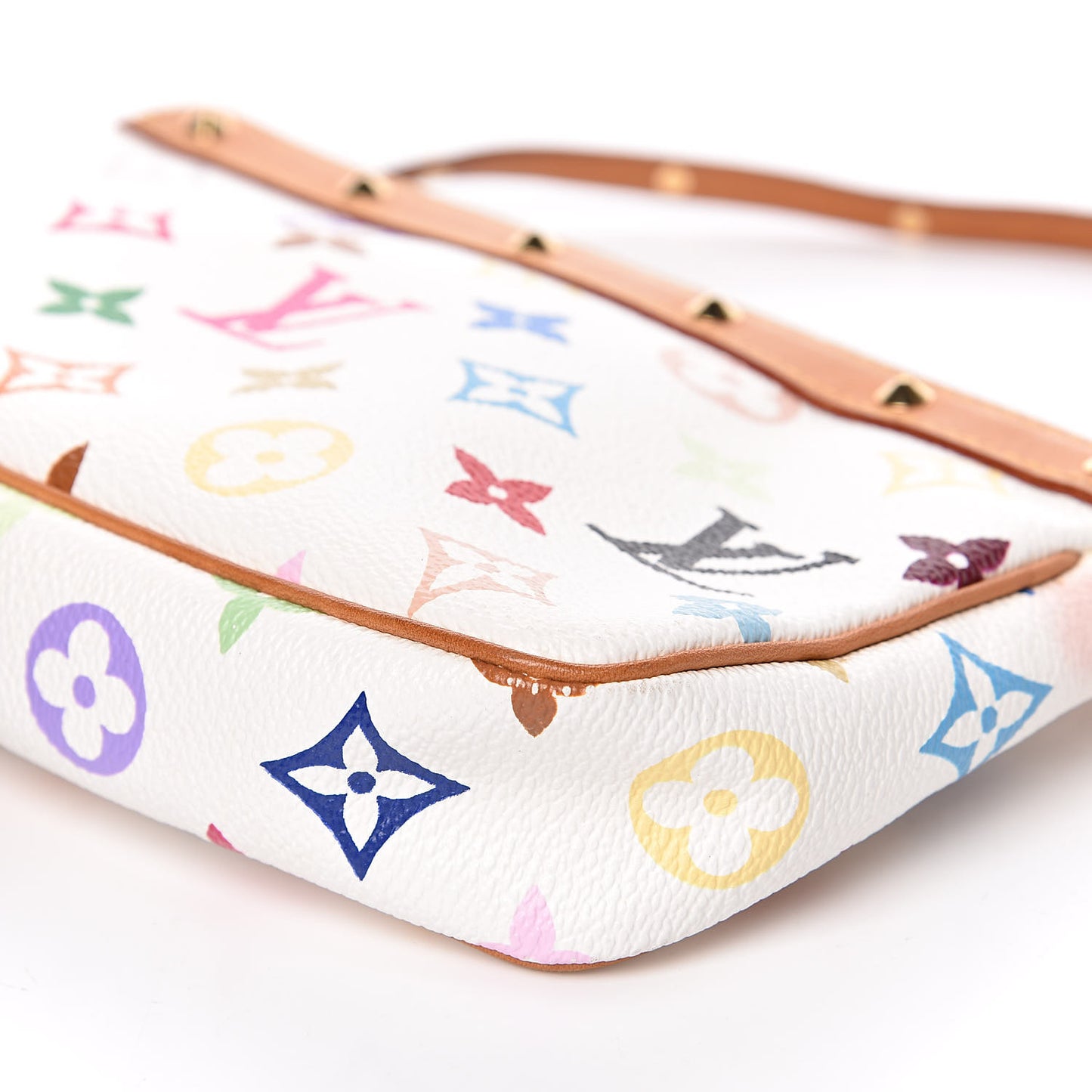 Monogram Multicolor Pochette Accessories White