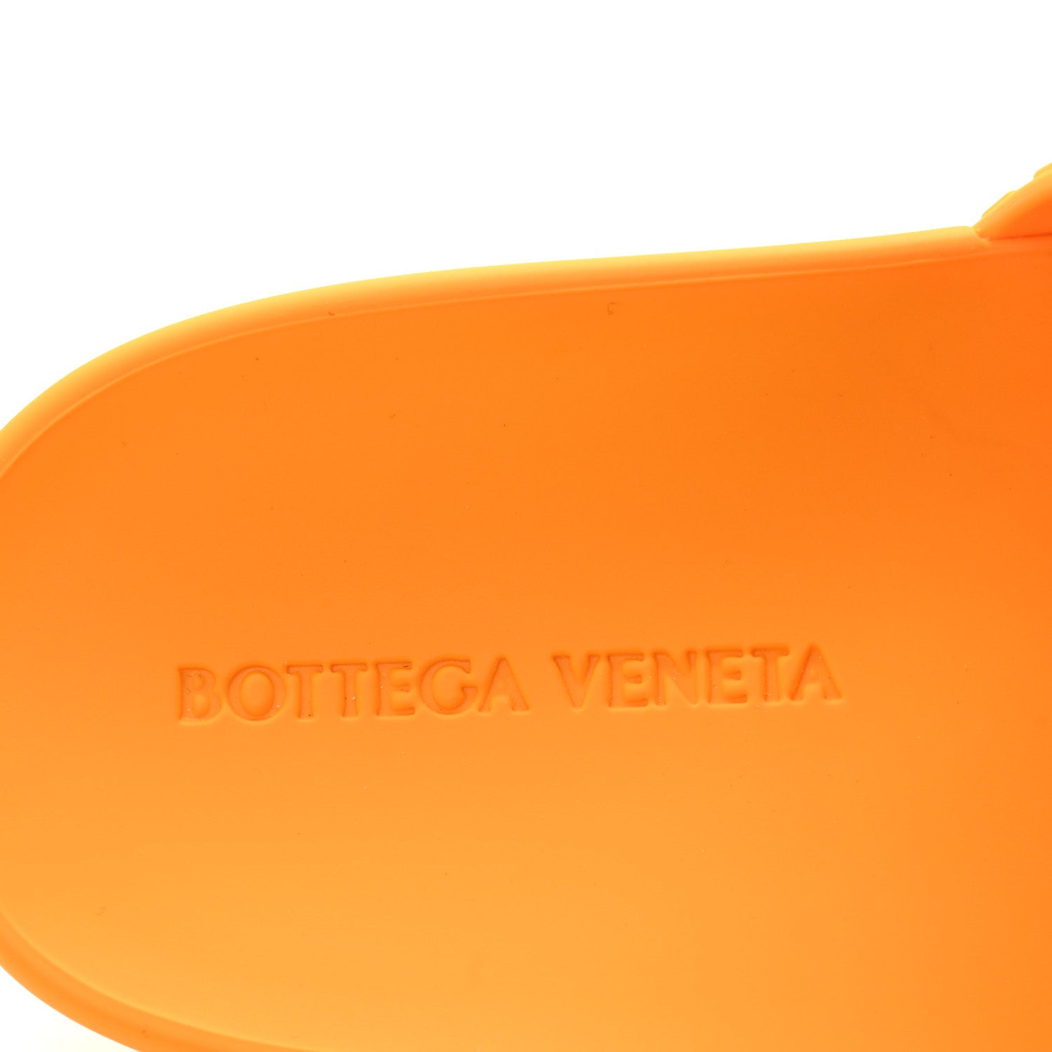 Bottega Veneta Rubber The Slider Sandals 36 Tangerine 8 of 8