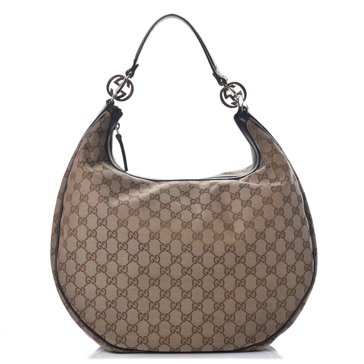 Monogram Large GG Twins Hobo Dark Brown