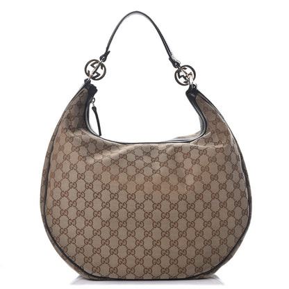 Gucci Monogram Large GG Twins Hobo Dark Brown 1 of 7