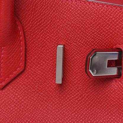 Hermes Epsom Birkin 30 Rouge Casaque 9 of 37