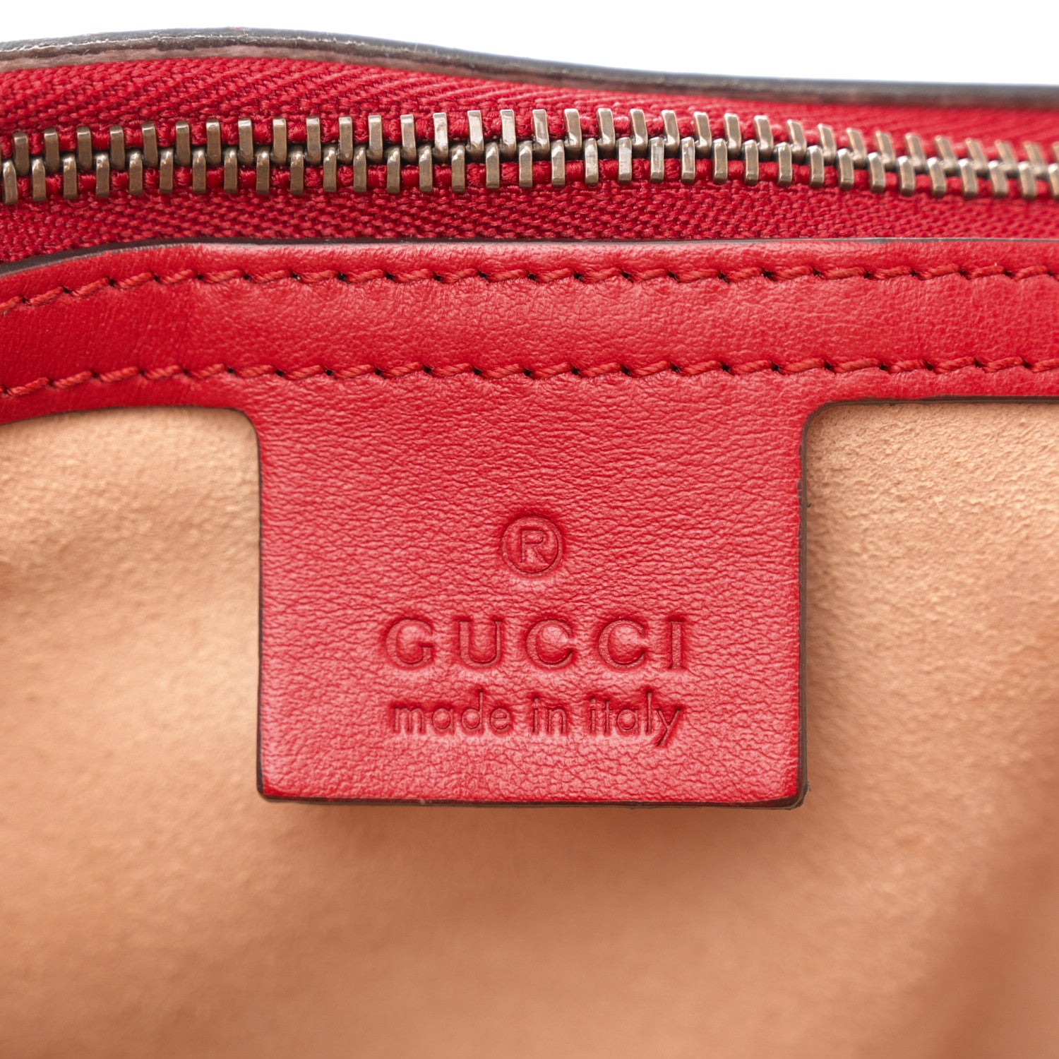 Gucci Calfskin Matelasse Large GG Marmont Shoulder Bag Hibiscus Red 6 of 10