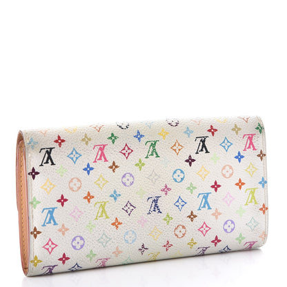 Louis Vuitton Monogram Multicolor Sarah Wallet White 3 of 18