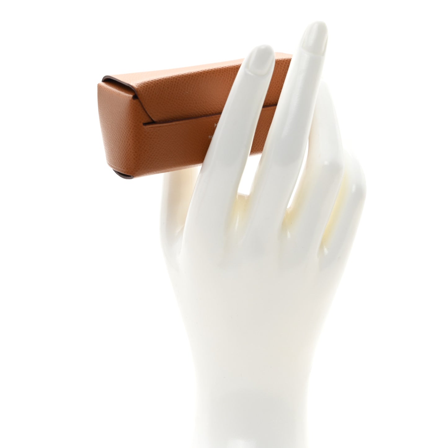 Grained Madame Calfskin Lipstick Case with Mirror Gold