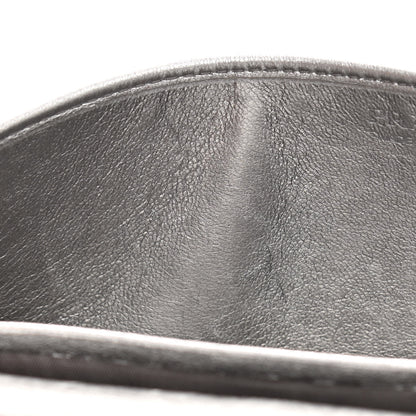 Prada Metallic Nappa Impunture Diagramme Chain Wallet Cromo 12 of 13