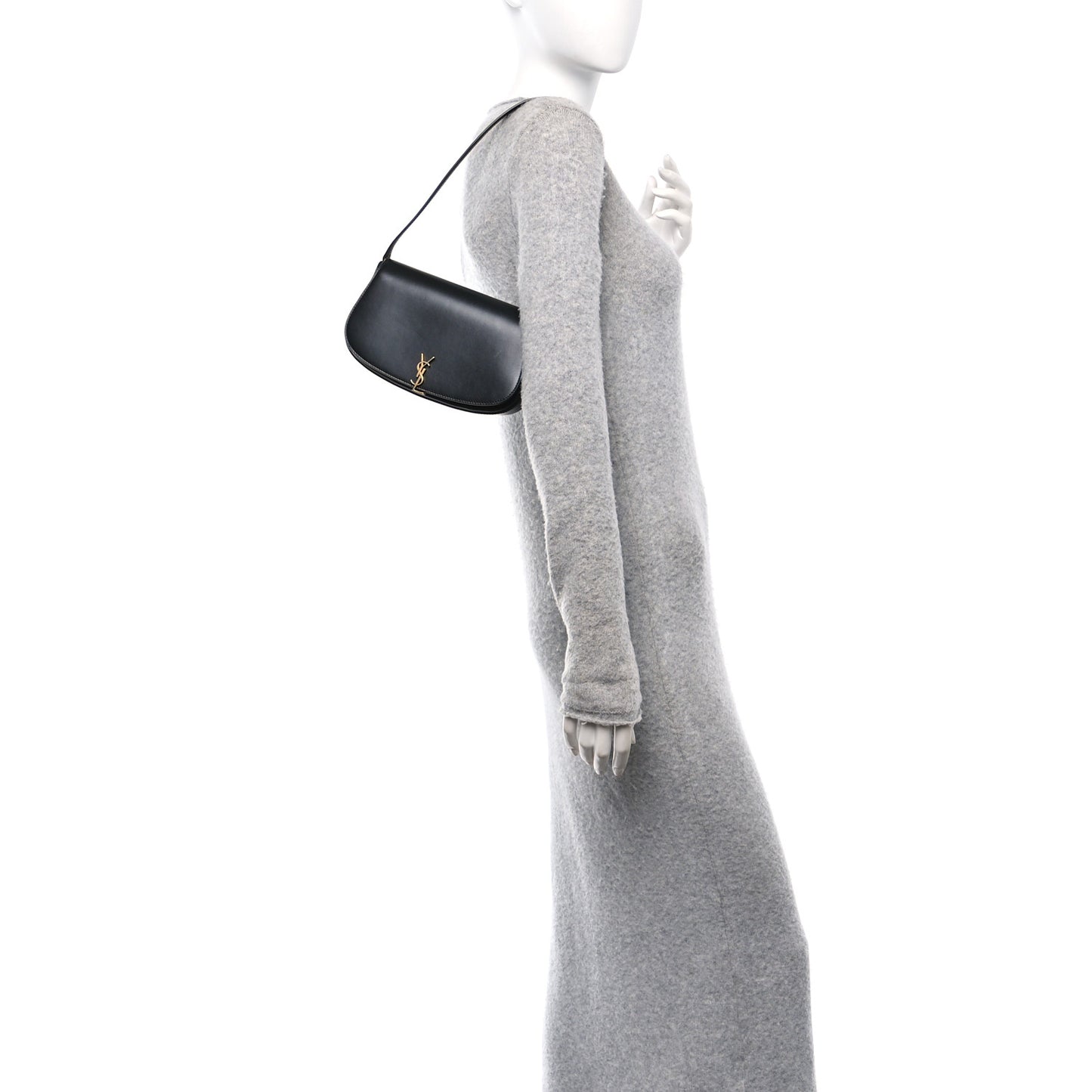Box Calfskin Mini Voltaire Shoulder Bag Black