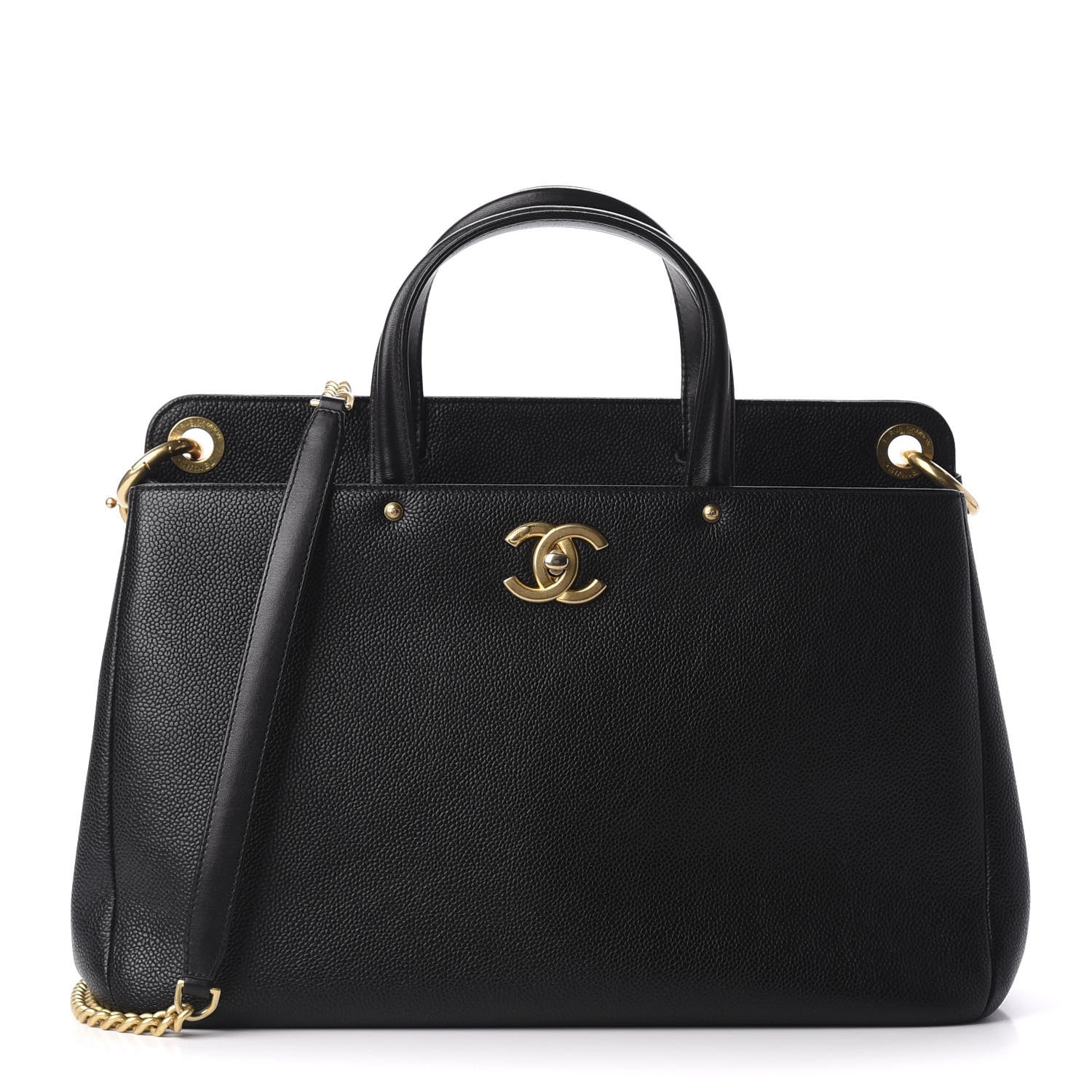 Chanel Caviar Large Shopping Tote Black 1 of 9