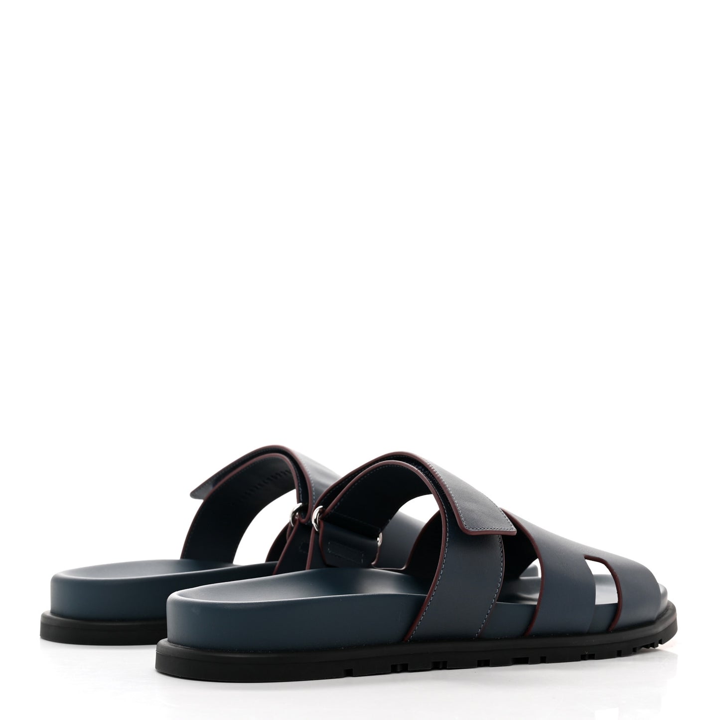 Calfskin Womens Chypre Sandals 41 Bleu Celeste Bordeaux