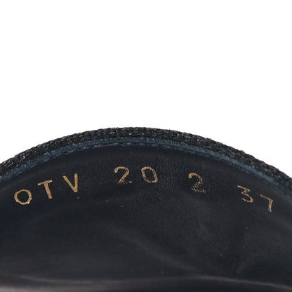 Valentino Garavani Canvas Embroidered Vlogo Espadrille Flat Slide Sandals 37 Multicolor 8 of 13