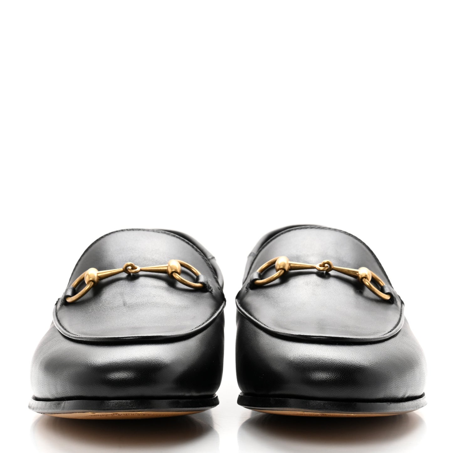 Lambskin Womens Brixton Horsebit Loafers 38 Black