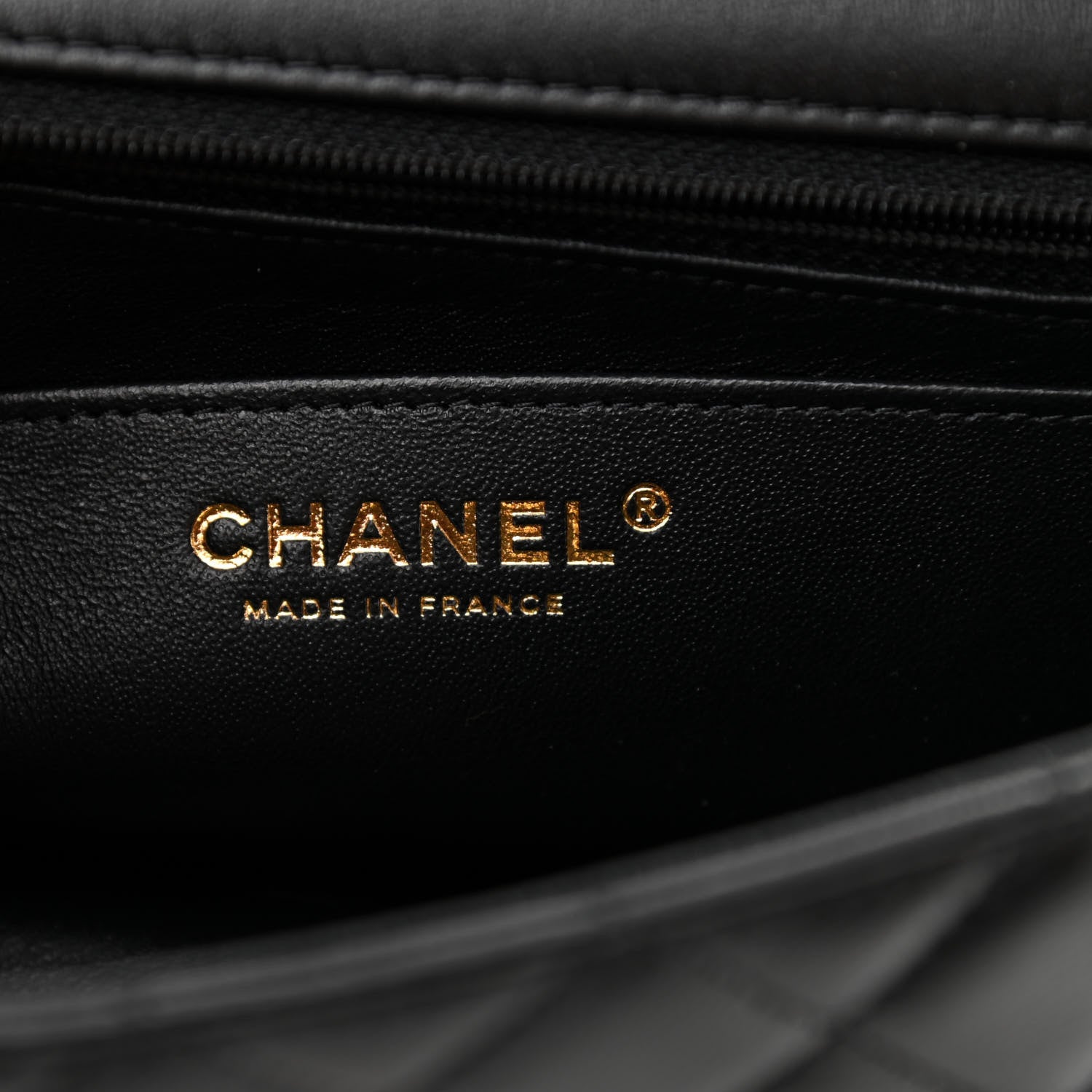 Chanel Lambskin Quilted Mini Rectangular Flap Black 5 of 9
