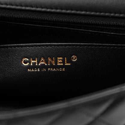 Chanel Lambskin Quilted Mini Rectangular Flap Black 5 of 9