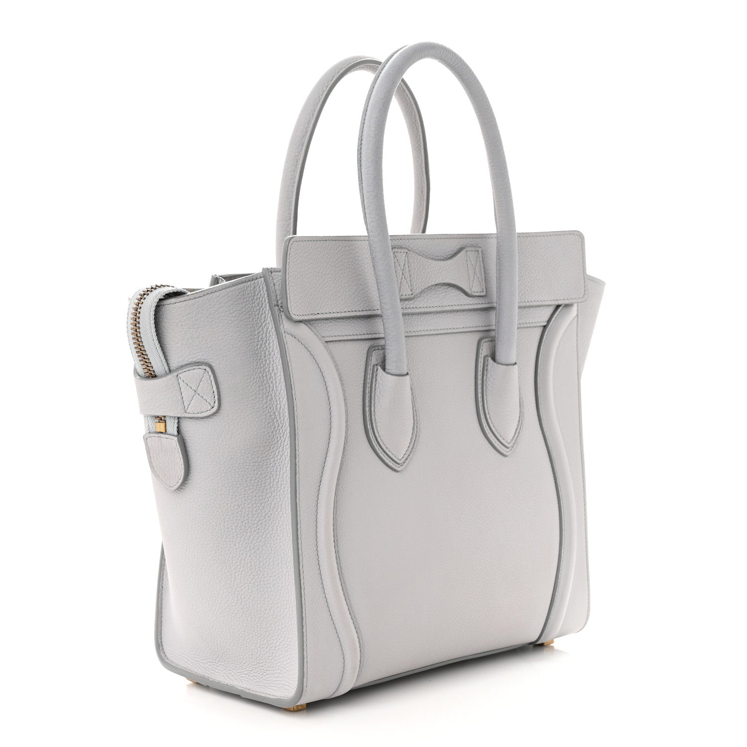Celine Baby Drummed Calfskin Micro Luggage Sky 3 of 11