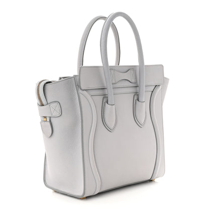 Celine Baby Drummed Calfskin Micro Luggage Sky 3 of 11