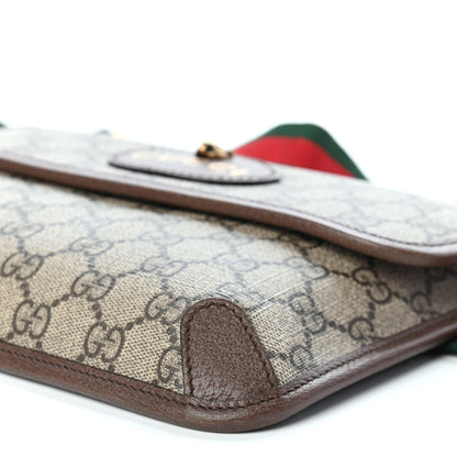 Gucci GG Supreme Monogram Neo Vintage Web Belt Bag Brown 9 of 9