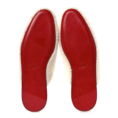 Christian Louboutin Navy Coolito Donna Slippers 38.5 White 7 of 10