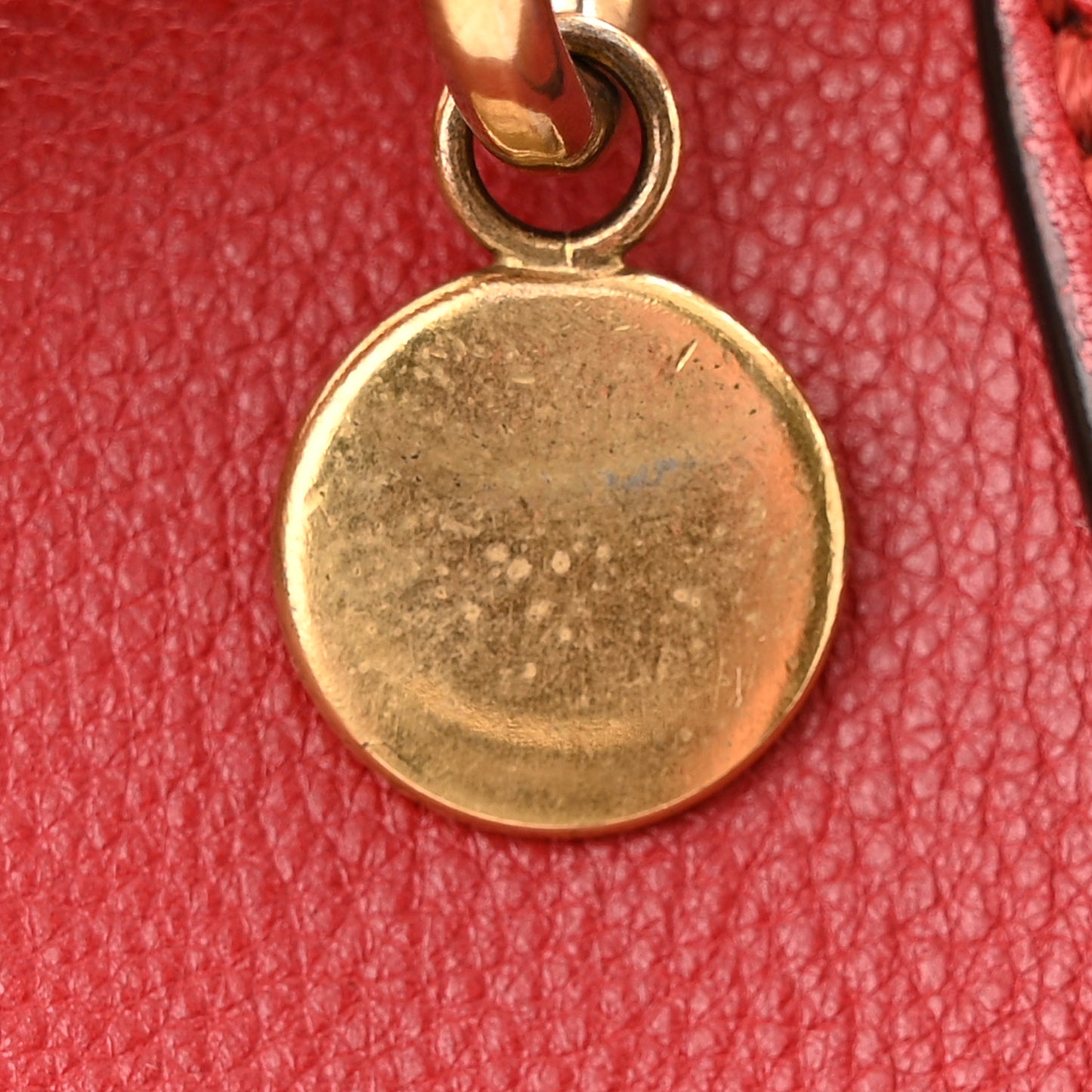 Calfskin Small Nile Bracelet Minaudiere Bag Dahlia Red