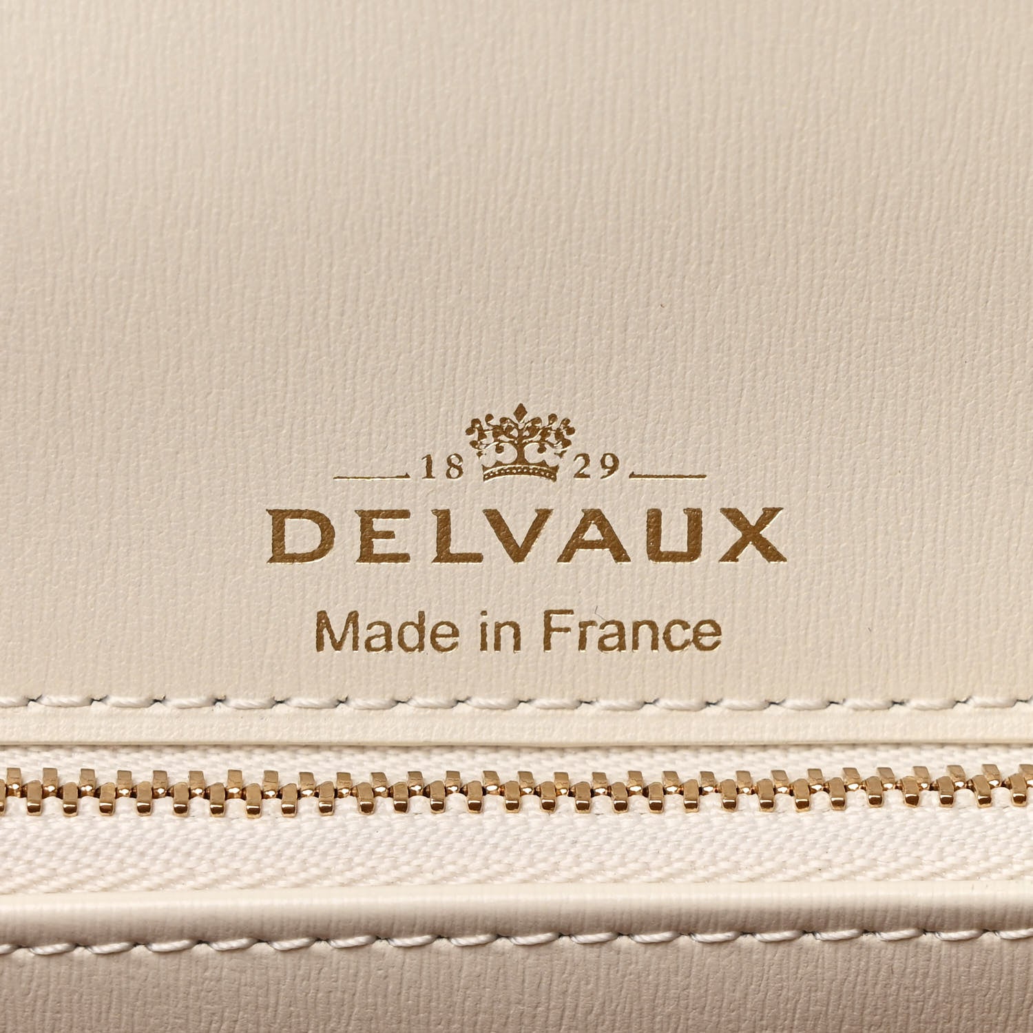 Delvaux Calfskin MM L'Humour Brillant Satchel Ivory Azure 7 of 13